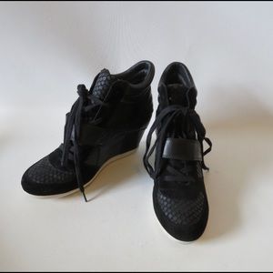Ash Bowie black wedge sneaker